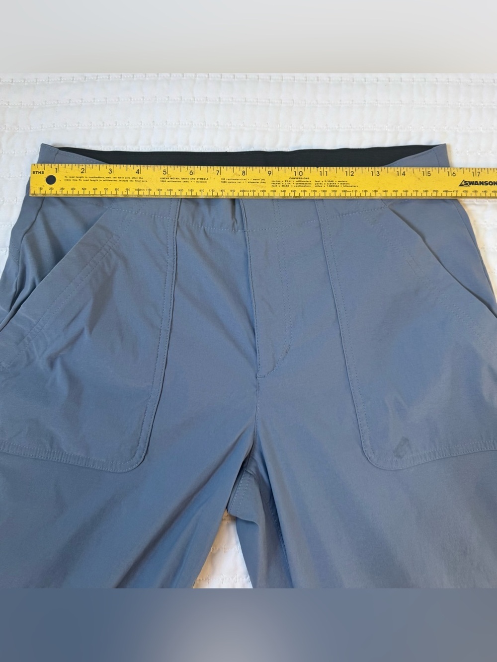 Eddie Bauer Horizon Stretch Pants Womens 10 Straight Ankle 2 Pair Black Blue - Picture 8 of 13